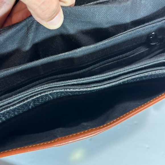 Vtg Dooney & Bourke Lot Of 2 Black/Brown All Weather Satchel Crossbody Leather - Picture 8 of 16